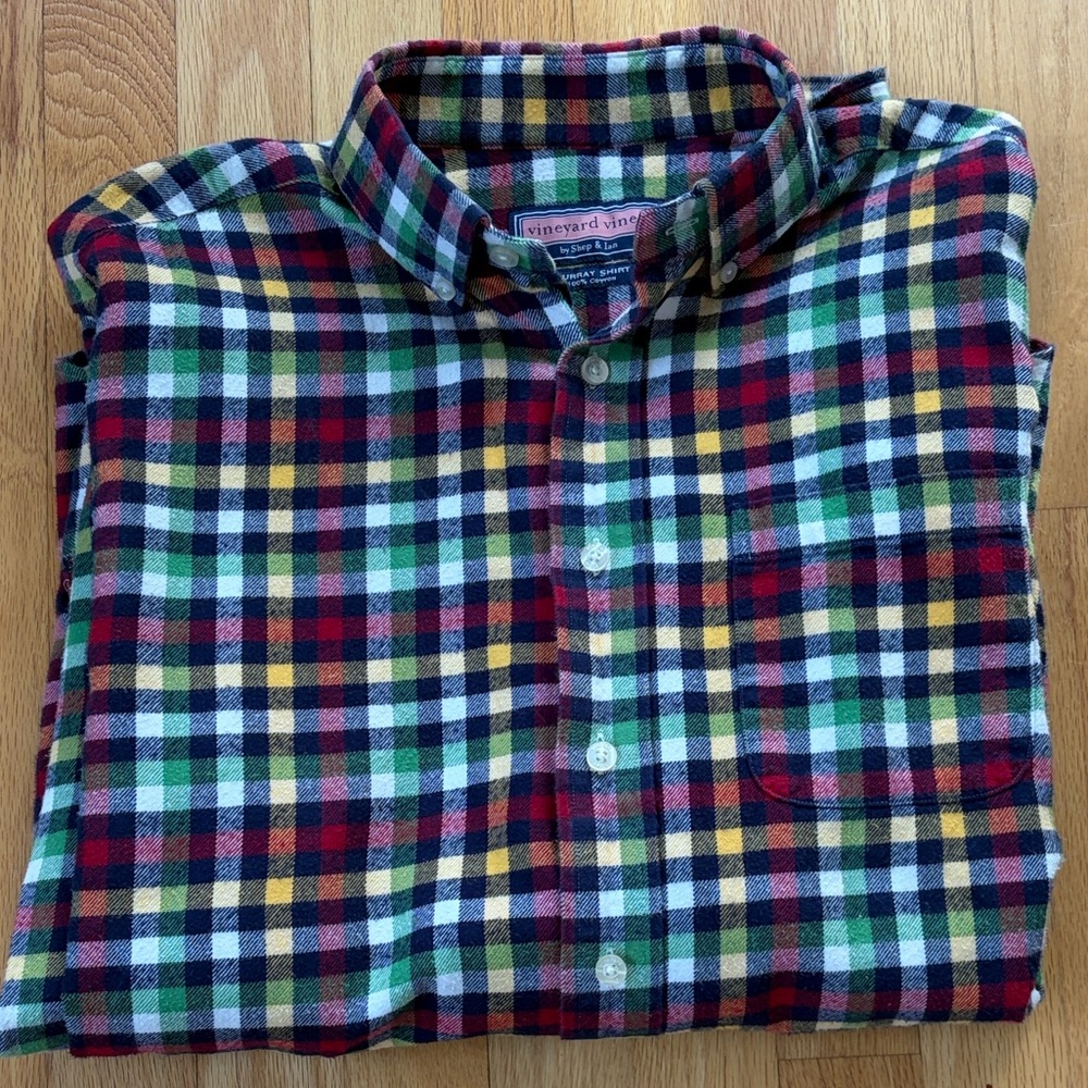 Vineyard Vines classic multicolor flannel